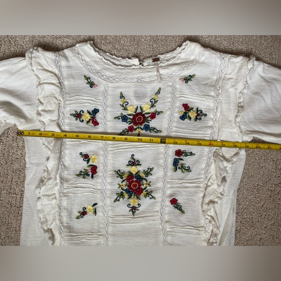 Embroidered Free People Top - Picture 5 of 6